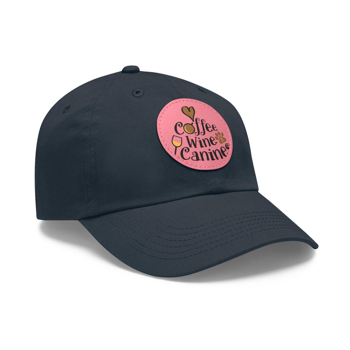 Dad Hat with Leather Patch (Round) - Caps - Pets In Prints