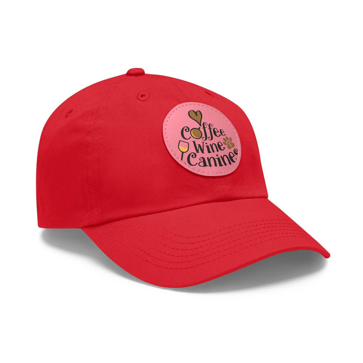 Dad Hat with Leather Patch (Round) - Caps - Pets In Prints