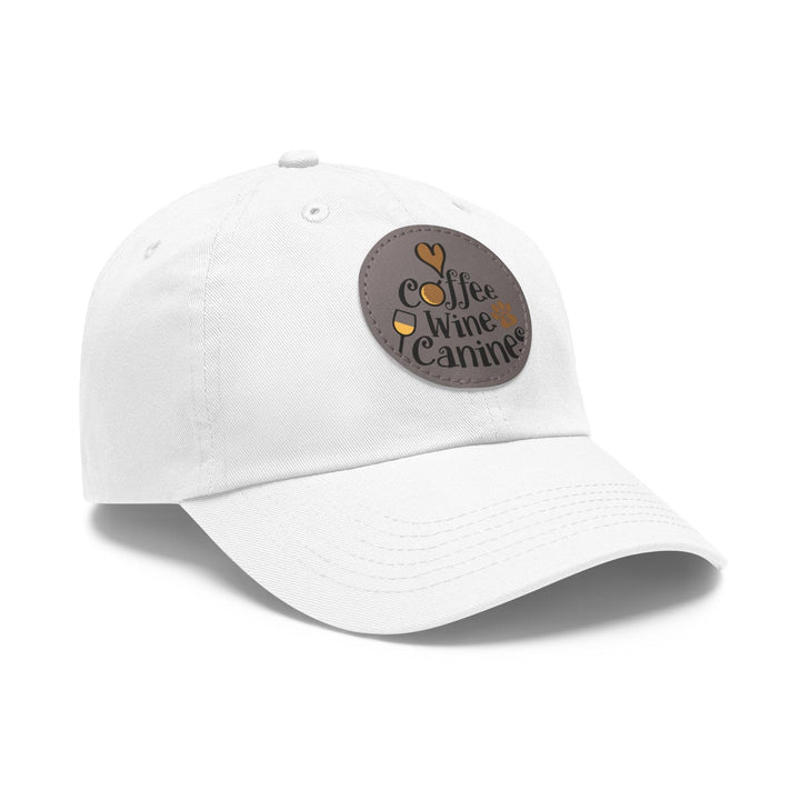 Dad Hat with Leather Patch (Round) - Caps - Pets In Prints