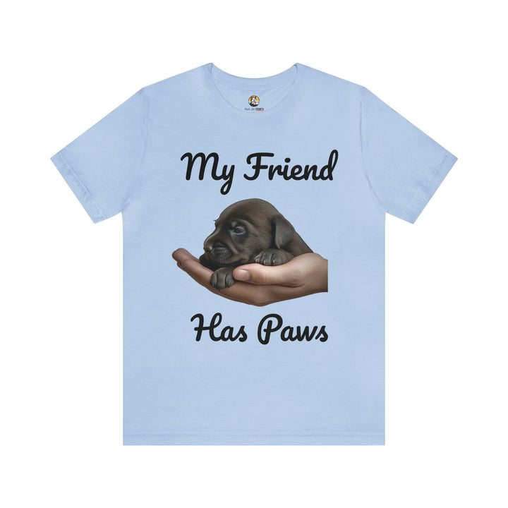 Dog Lover's Jersey Tee for Men - My Friend Has Paws - T-Shirt - Pets In Prints