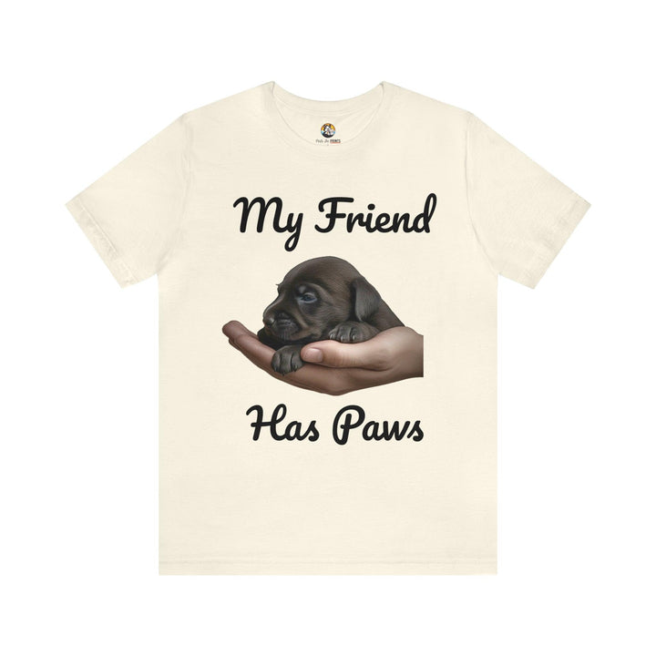 Dog Lover's Jersey Tee for Men - My Friend Has Paws - T-Shirt - Pets In Prints