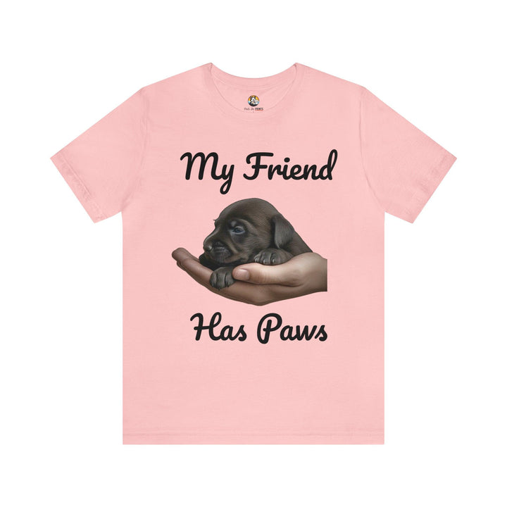 Dog Lover's Jersey Tee for Men - My Friend Has Paws - T-Shirt - Pets In Prints