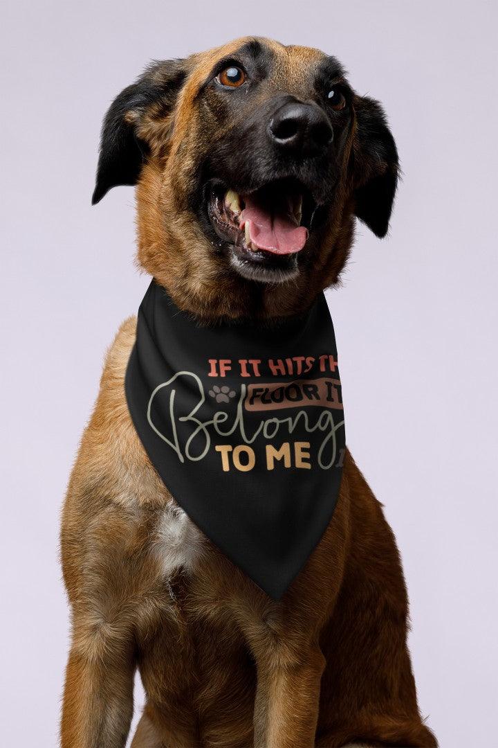 Thanksgiving Pet Bandana Collar (If It hits the floor it belongs to me) - Pets - Pets In Prints