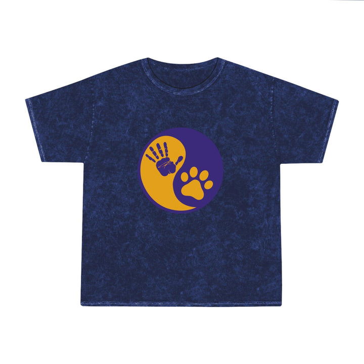 Women's Mineral Wash T-Shirt (Paw and Hand) - T-Shirt - Pets In Prints