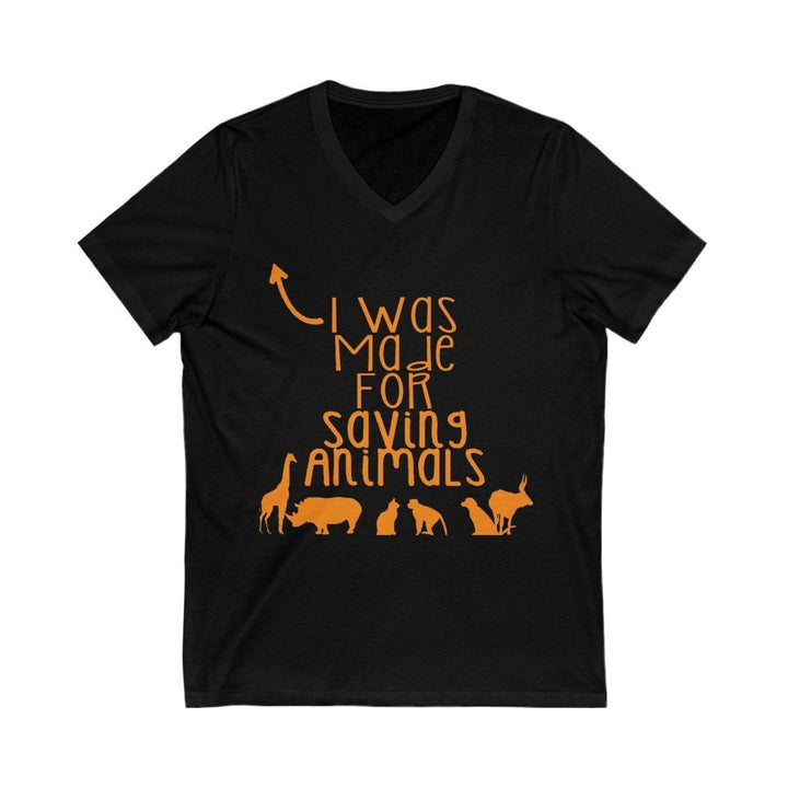 Men's Jersey Short Sleeve V-Neck Tee (Made For Saving Animals) - V-neck - Pets In Prints