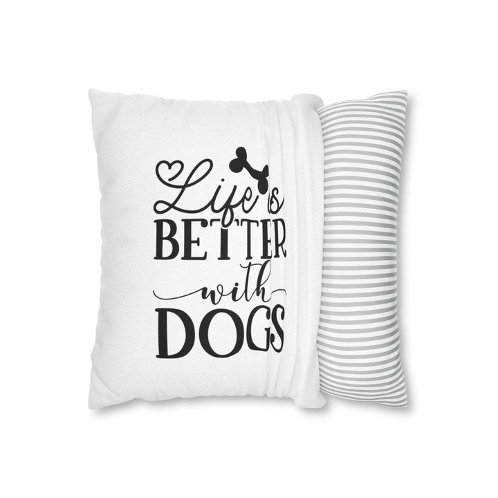 Spun Polyester Square Pillow Case - Home Decor - Pets In Prints