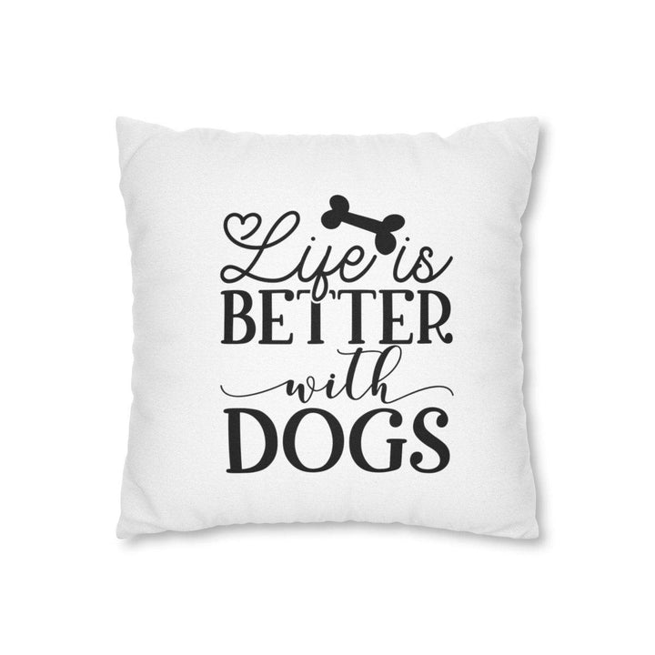 Spun Polyester Square Pillow Case - Home Decor - Pets In Prints