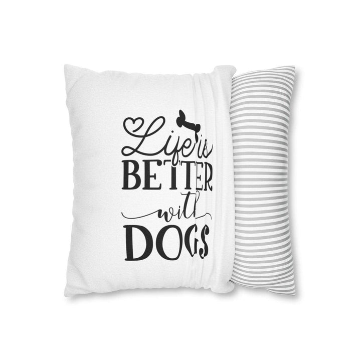 Spun Polyester Square Pillow Case - Home Decor - Pets In Prints