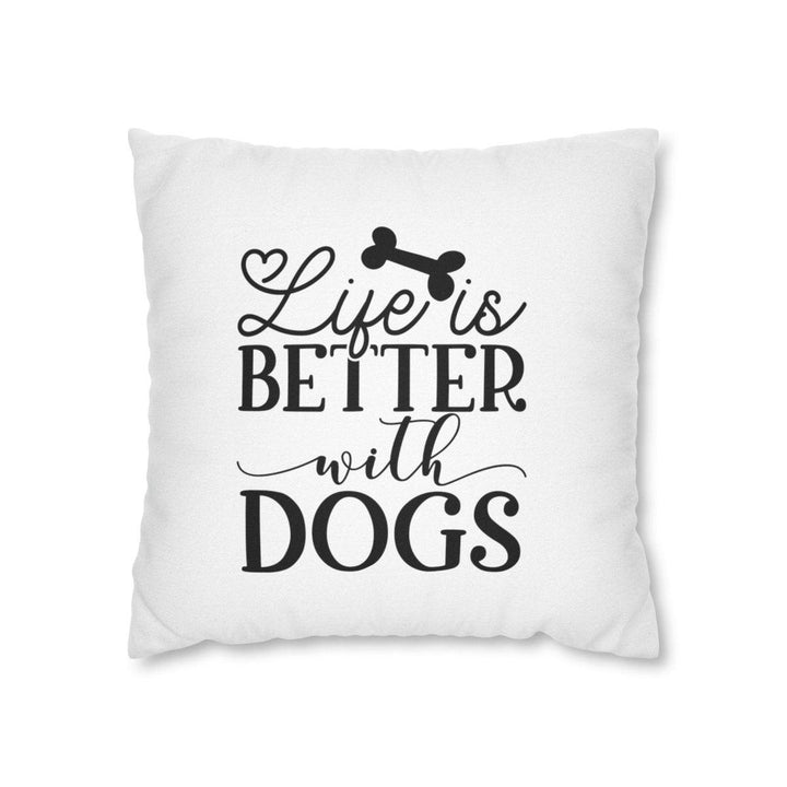 Spun Polyester Square Pillow Case - Home Decor - Pets In Prints