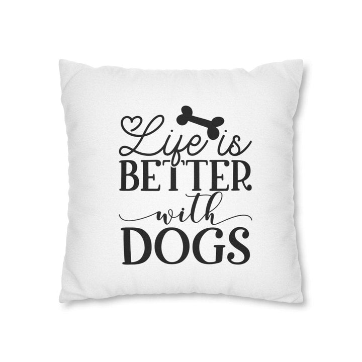 Spun Polyester Square Pillow Case - Home Decor - Pets In Prints