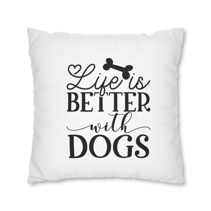 Spun Polyester Square Pillow Case - Home Decor - Pets In Prints