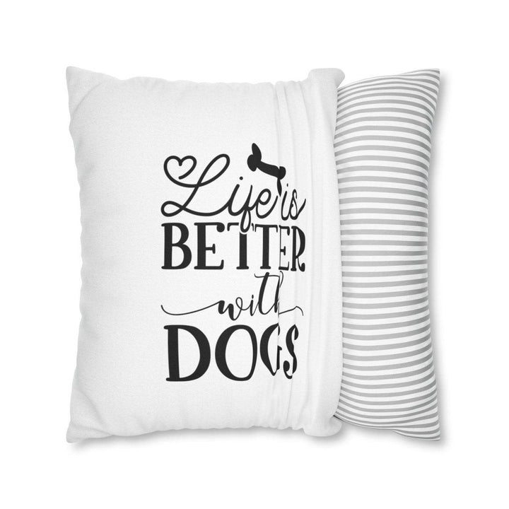 Spun Polyester Square Pillow Case - Home Decor - Pets In Prints